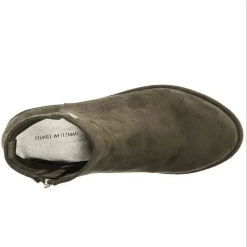 STUART WEITZMAN GIRLS Lowland Low Olive BOOTIE - Picture 2 of 11